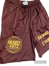 Hurst Hitz The World is Yours Maroon Shorts