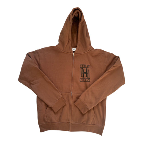 Hurst Hitz Zip Up Jacket Brown/Black 006