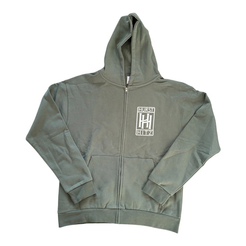 Hurst Hitz Zip Up Jacket Evergreen/White 006