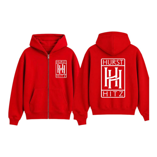 ** PREORDER** Hurst Hitz Zip Up Jacket Red/White 006