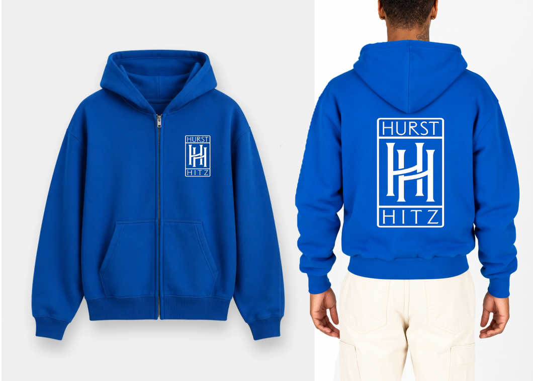 ** PREORDER** Hurst Hitz Zip Up Jacket Blue/White 006